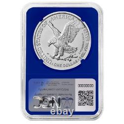 2024 $1 American Silver Eagle 3pc Set NGC MS70 ER Flag Label Red White Blue