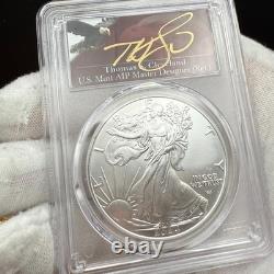 2024 $1 Silver Eagle FDOI PCGS MS70 Thomas Cleveland Signed Mint 1 of 300