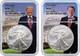 2024 2025 Silver Eagle $1 Trump & Reagan 2 Coin Set Ngc Ms70 Very Rare