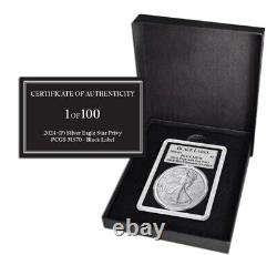 2024 ASE 1 oz Silver Eagle STAR PRIVY PCGS FS MS70 First Strike Limited 1 OF 100