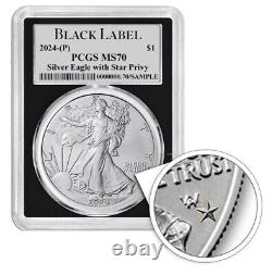 2024 ASE 1 oz Silver Eagle STAR PRIVY PCGS FS MS70 First Strike Limited 1 OF 100