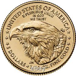 2024 American Gold Eagle 1/10 oz $5 NGC MS70 First Day Issue Grade 70 Black