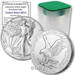 2024 American Silver Eagle 1 oz Coin BU Tube of 20