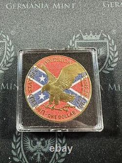 2024 American Silver Eagle Diamond Dusted & Gold Gilded Flag Edition Minted 500