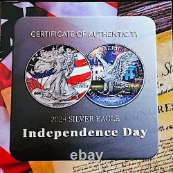 2024 American Silver Eagle Independence Day Edition 1 oz Coin #25 of 704