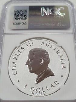 2024 Australia 1 oz Silver Wedge Tailed Eagle Colorized NGC MS70 FR Signed