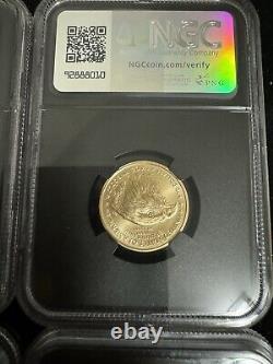 2024 First Release ms70 Donald Trump Gold Silver Eagle NGC 4-coin Set