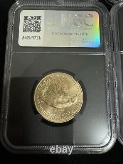 2024 First Release ms70 Donald Trump Gold Silver Eagle NGC 4-coin Set