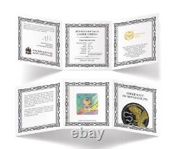 2024 Malta Golden Eagle 1 oz Silver Limited Edition Gilded Coin Mintage of 1000