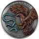 2024 Malta Golden Eagle 2 Oz Antiqued & Colored Silver High Relief Mintage 500