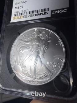 2024 (P) $1 American Silver Eagle? Star Privy NGC MS69