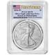 2024 (p) $1 American Silver Eagle Star Privy Pcgs Ms70 Fs Flag Label