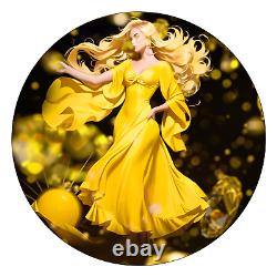 2024 Silver Eagle. 999 1oz Silver Coin Colorized November Citrine Gemstone