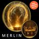 2024 Silver Eagle Merlin Gold Gild And Colorized 1oz. 999 Silver Coin