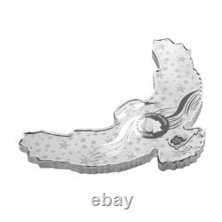 2024 Solomon Islands 2 oz. 9999 Fine Silver America the Free Bald Eagle $5 Coin