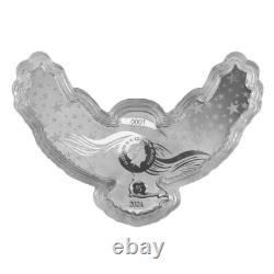 2024 Solomon Islands 2 oz. 9999 Fine Silver America the Free Bald Eagle $5 Coin