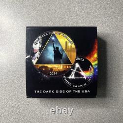 2024 The Dark Side Of The USA Mysteries & Music. 999 Silver Eagle 500 Minted