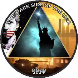 2024 The Dark Side Of The USA Mysteries & Music. 999 Silver Eagle 500 Minted