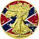 2024 Us Eagle Southern Heritage Flag Diamond Dust Colorized 1oz 999 Silver Coin