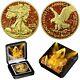 2024 Us Silver Eagle Precious Stones Orange Topaz Edition Coin 1 Oz. 999 Silver