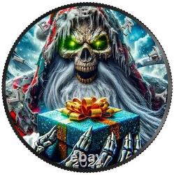 2024 United States American Eagle Christmas Reaper 1 oz Silver Colorized Coin