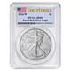 2024-w $1 1-oz Burnished American Silver Eagle Pcgs Sp69 Fs Flag Label