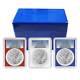 2024 (w) $1 American Silver Eagle 3pc Set Pcgs Ms70 Fs Blue Label Red White Blue