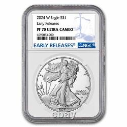 2024-W 1 oz Proof Silver Eagle PF-70 NGC (Early Releases)