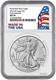 2024 W 1oz Burnished Silver Eagle Ngc Ms70 Early Releases Made In Usa Holder