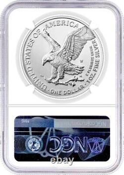 2024 W 1oz Burnished Silver Eagle NGC MS70 Early Releases West Point Star Label