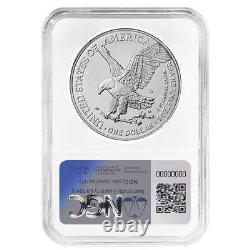 2024-W Burnished $1 American Silver Eagle NGC MS70 ER Blue Label