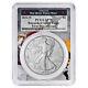 2024-w Burnished $1 American Silver Eagle Pcgs Sp70 Fdoi West Point Frame