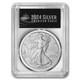 2024-w Burnished Silver Eagle Sp-70 Pcgs (fdi, Black)