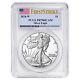 2024-w Proof $1 American Silver Eagle Pcgs Pr70dcam Fs Flag Label