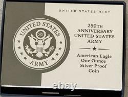 2025 250th Anniversary United States Army American Eagle 1 oz Silver Proof Coin