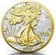 2025 American Eagle Diamond Dust & 24k Gold Edition 1 Oz Silver Coin