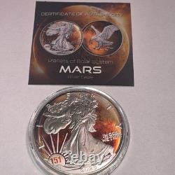 2025 American Eagle Solar System Series Mars Edition 1 oz Silver Coin 151 of 500