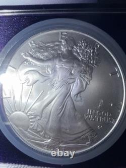 2025 (P) S$1-oz American Silver Eagle? Eagle Privy NGC MS69 TraderBea Purple
