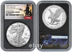 2025 P Silver Eagle S$1 U. S Marine Corps NGC PF70 UC Early Releases #2646B