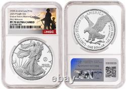 2025 P Silver Eagle S$1 U. S Marine Corps NGC PF70 UC First Releases #2646
