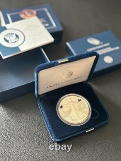 2025 S Silver Eagle $1 US NAVY Privy 250th Anniversary US Mint Box Coin