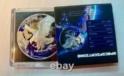 2025 Silver Eagle Coin / Eagle Privy EARTH #299 Of 499 Mintage. 999 1 Oz Silver