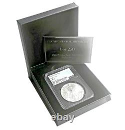 2025 Silver Eagle (Soaring Eagle Privy Mark) NGC MS70 Black Label 1 of 250