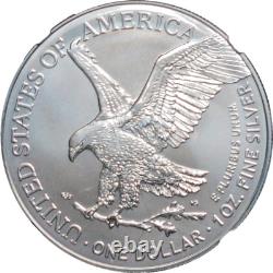 2025 Silver Eagle (Soaring Eagle Privy Mark) NGC MS70 Black Label 1 of 250