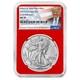 2025 (w) $1 American Silver Eagle Ngc Ms70 Er Trump Label Red Core