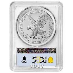 2025 (W) $1 American Silver Eagle PCGS MS70 FDOI Flag Label