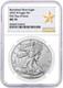 2025 W $1 Burnished Silver Eagle Ngc Ms70 First Day Of Issue West Point Star