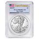 2025-w Proof $1 American Silver Eagle Pcgs Pr69dcam Fs Flag Label