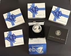 2025-W Proof American Silver Eagle Congratulations Set 1 oz. 999 Silver COA OGP