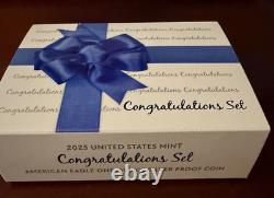 2025 W Proof Silver Eagle Congratulations Set with OGP and COA